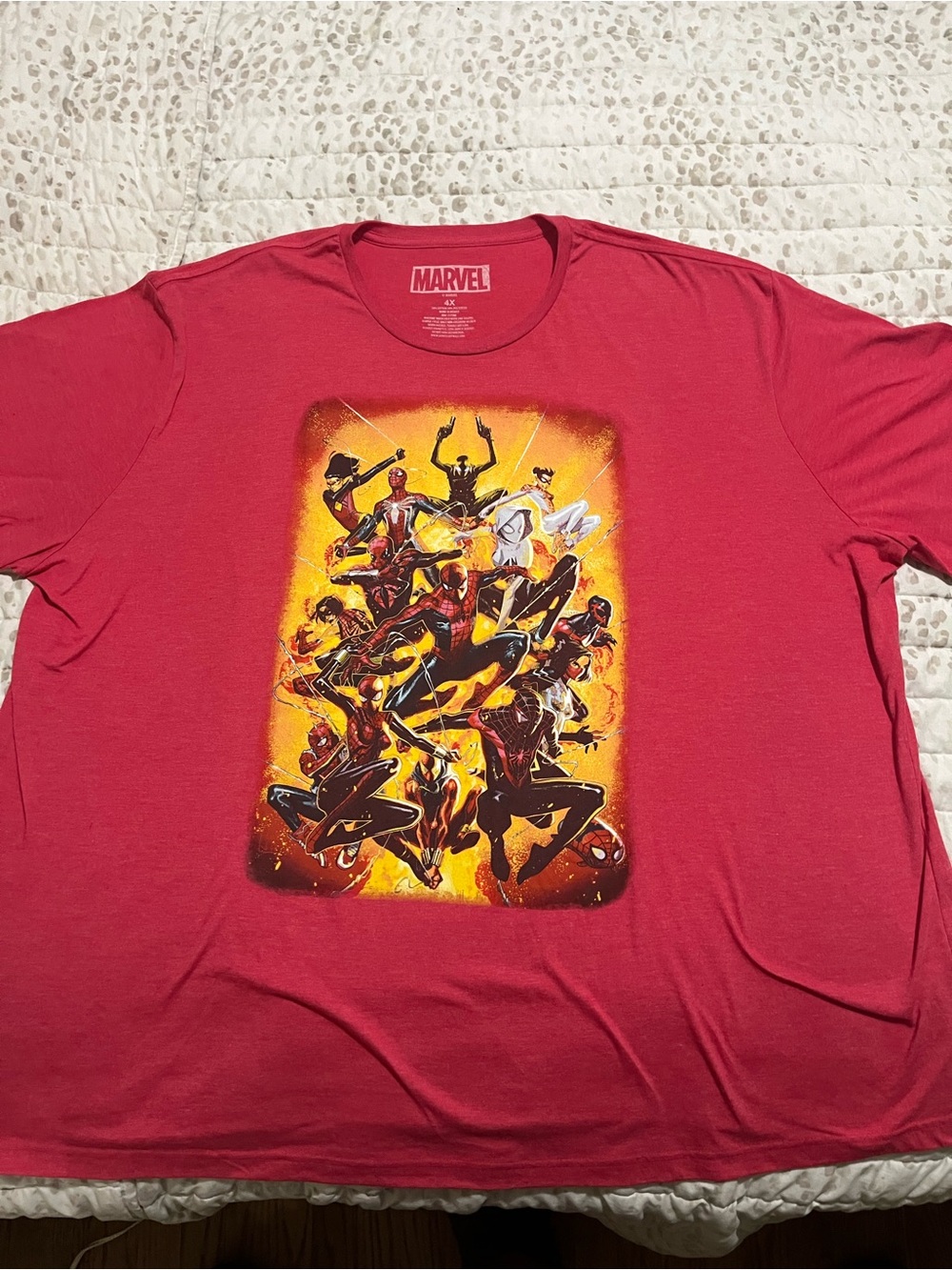 Marvel Red Short-Sleeve Spider-Verse Graphic Tee